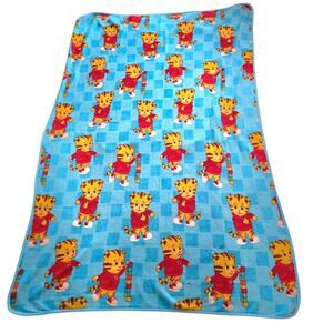 Y2K Daniel Tiger Neighborhood Fleece Throw Blanket Twin Full